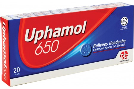 UPHAMOL 650MG TAB 2X10'S 